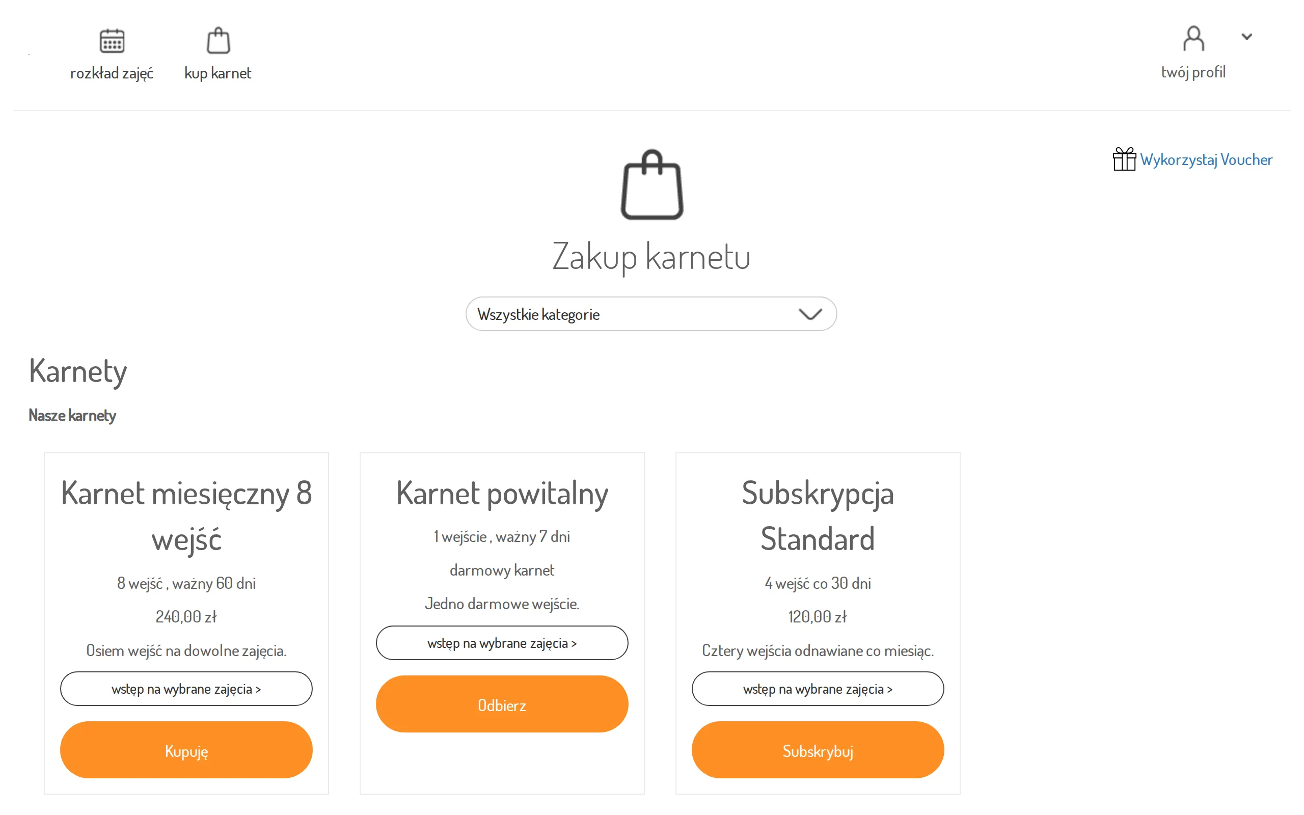 Subscription tile in the customer panel offer